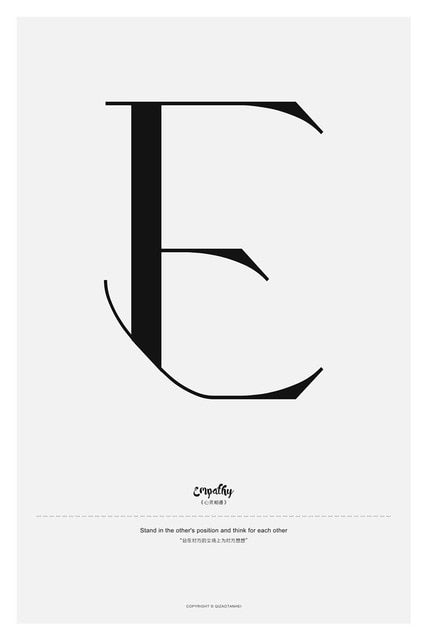 Quote Words Nordic Painting Wall Art Bedroom