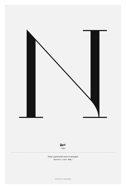 Quote Words Nordic Painting Wall Art Bedroom