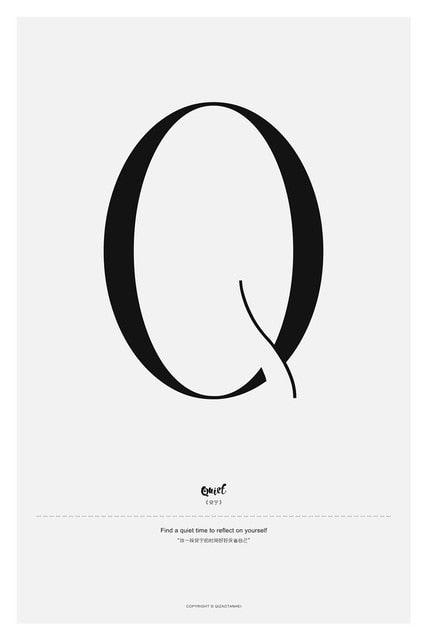 Quote Words Nordic Painting Wall Art Bedroom