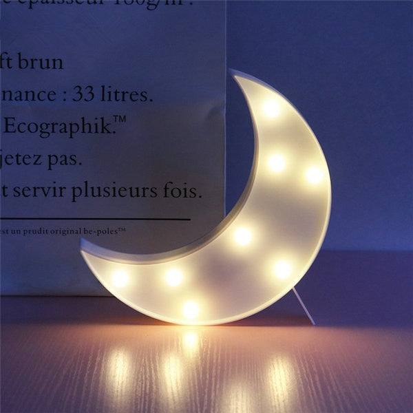 Lovely Cloud Star Moon LED 3D Light