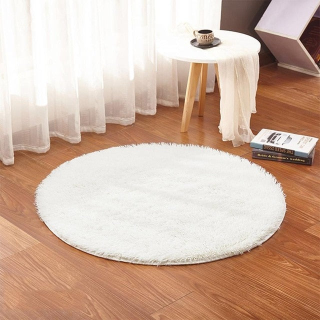 Fluffy Round Alfombra Carpet
