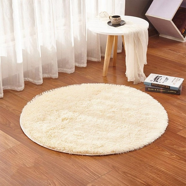 Fluffy Round Alfombra Carpet