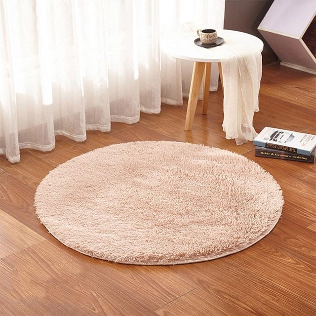 Fluffy Round Alfombra Carpet