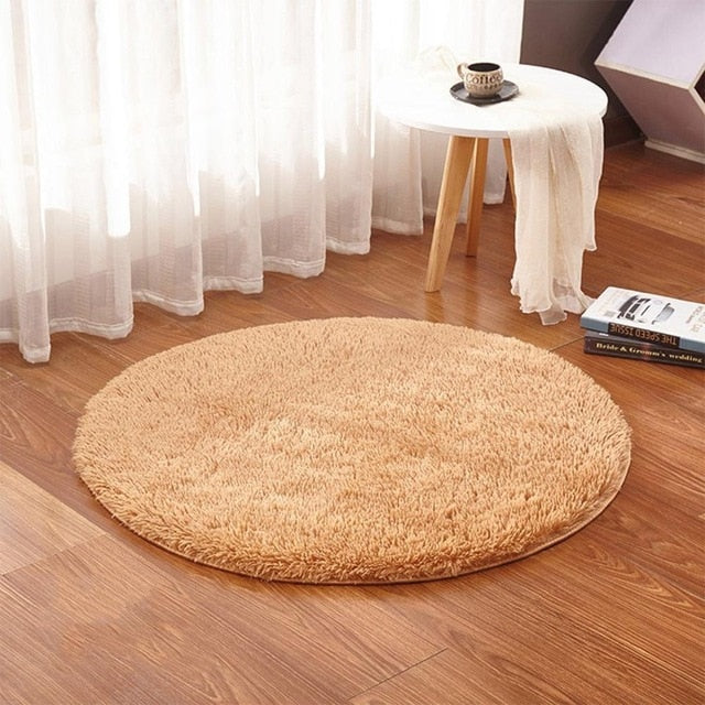 Fluffy Round Alfombra Carpet