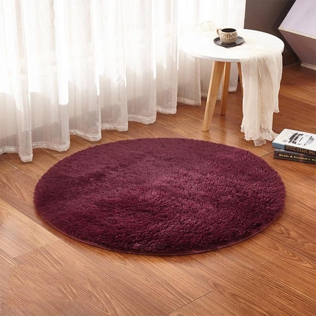 Fluffy Round Alfombra Carpet