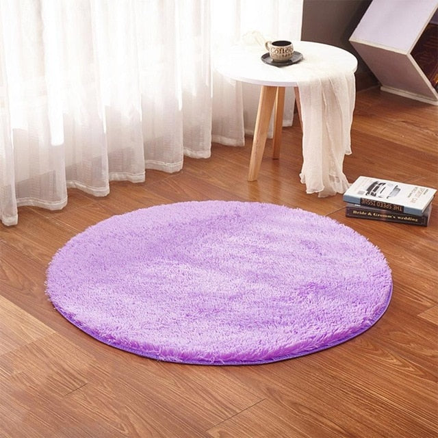 Fluffy Round Alfombra Carpet