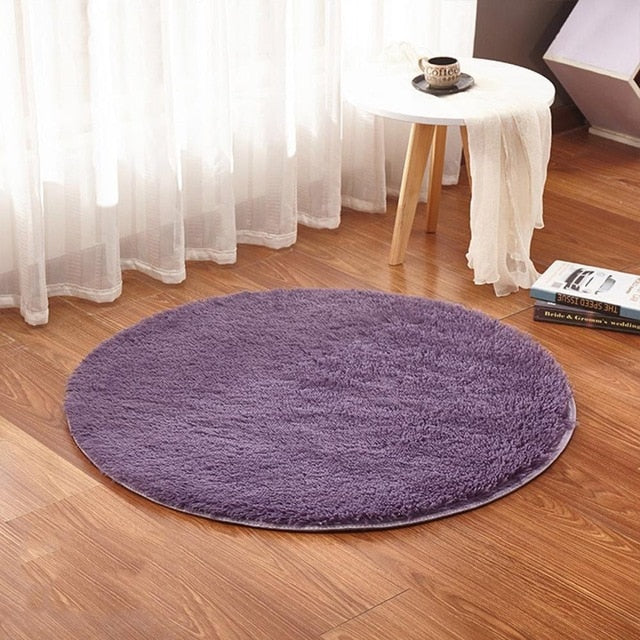 Fluffy Round Alfombra Carpet