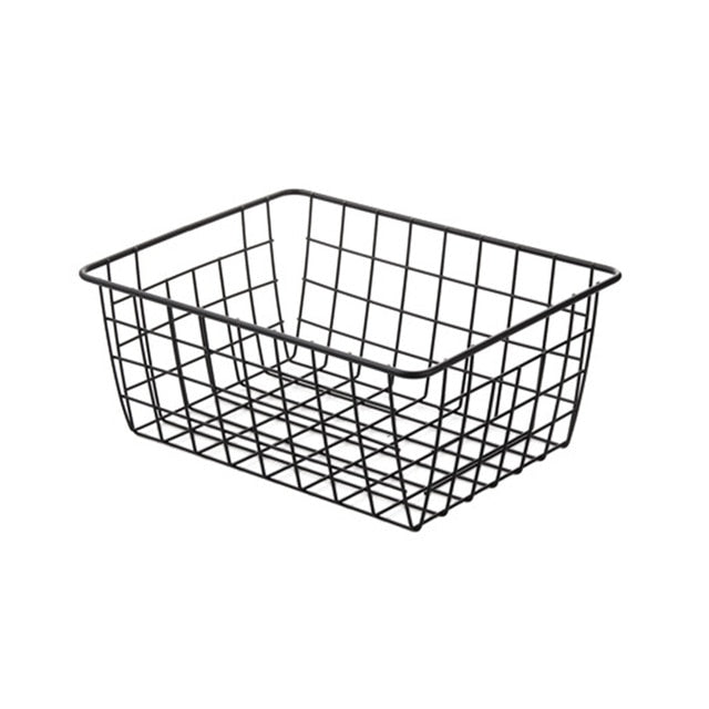 Nordic Style Iron Storage Basket Container
