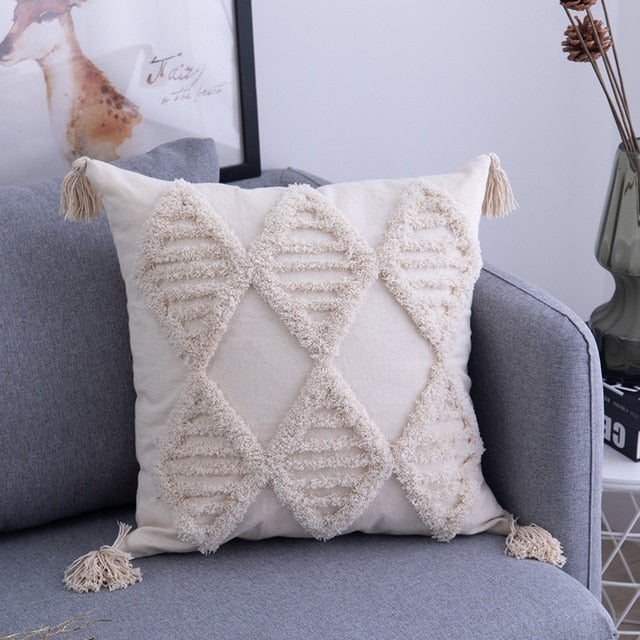 Tassels Cushion Cover Pillow Cover