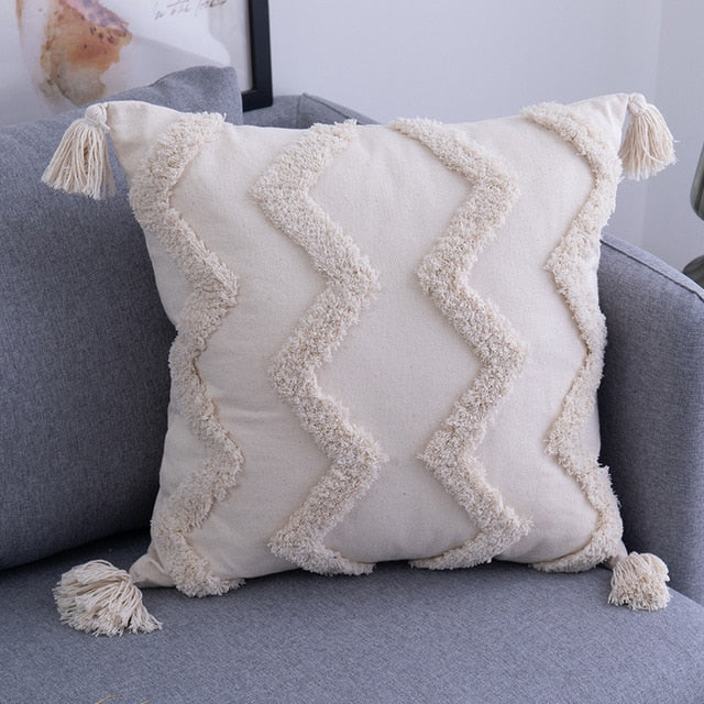 Tassels Cushion Cover Pillow Cover