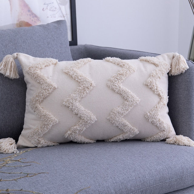 Tassels Cushion Cover Pillow Cover