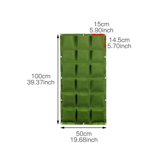 Wall Hanging Planting Bags Pockets