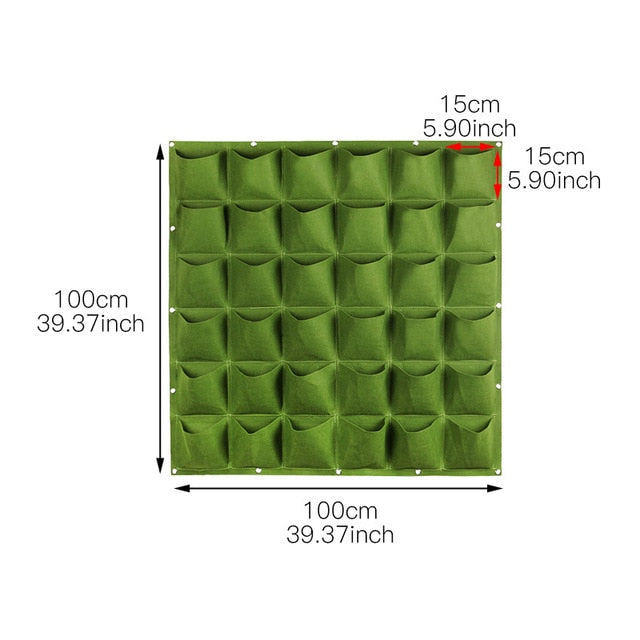 Wall Hanging Planting Bags Pockets