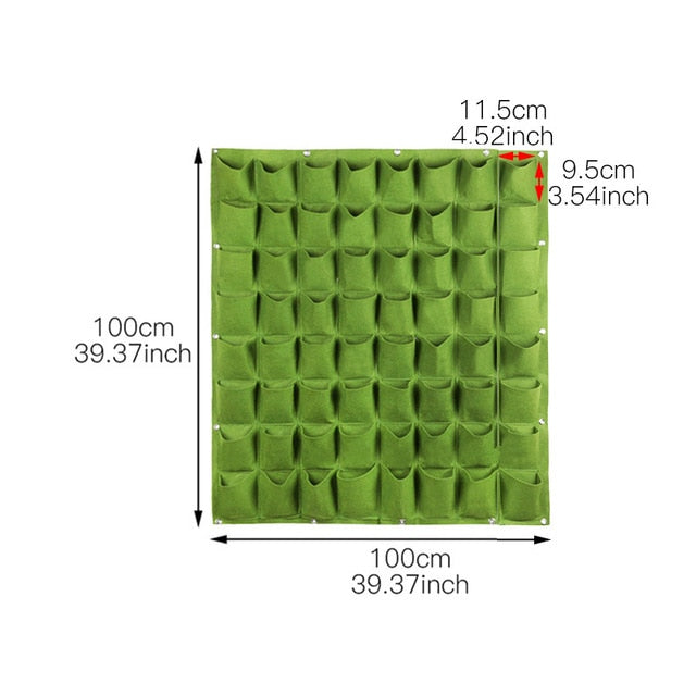 Wall Hanging Planting Bags Pockets