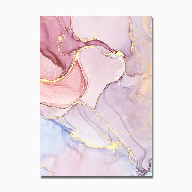 Colorful Golden Scandinavian Poster Modern