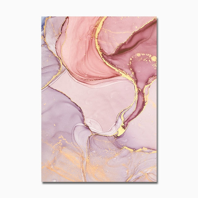 Colorful Golden Scandinavian Poster Modern