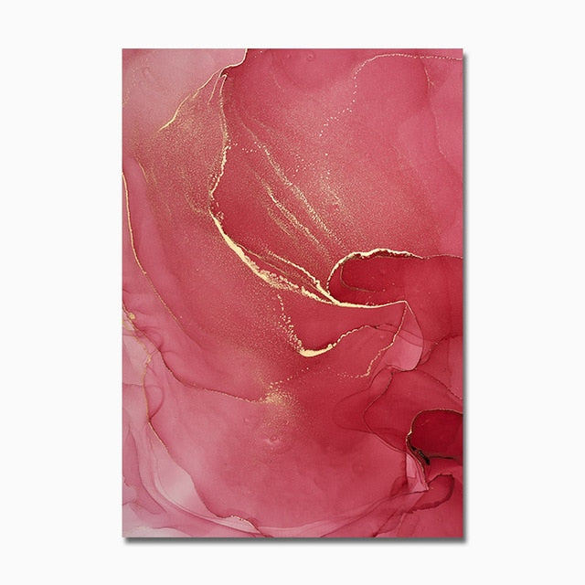 Colorful Golden Scandinavian Poster Modern