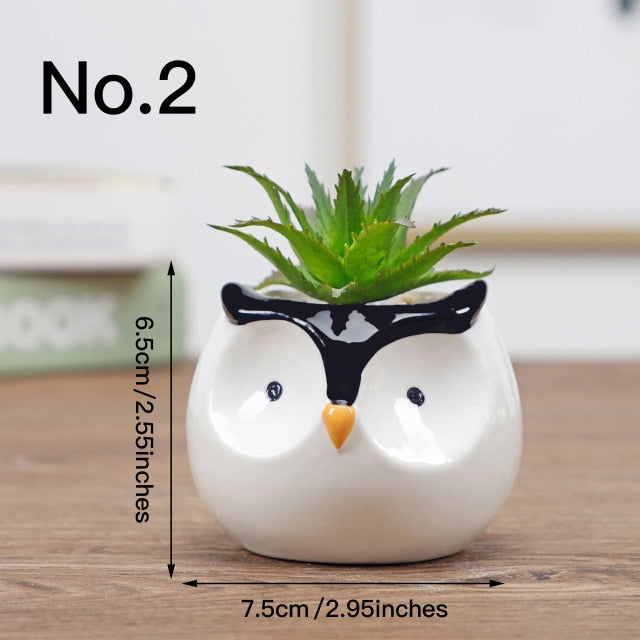 Cute Flower Pot Ceramic Vase Planter