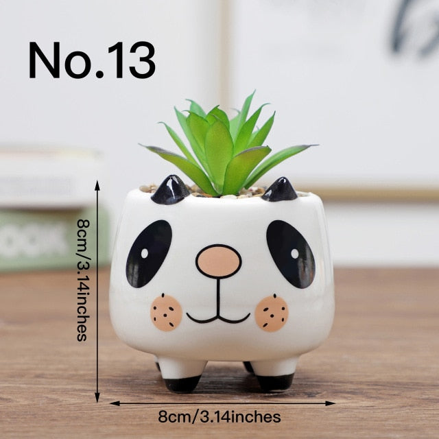 Cute Flower Pot Ceramic Vase Planter