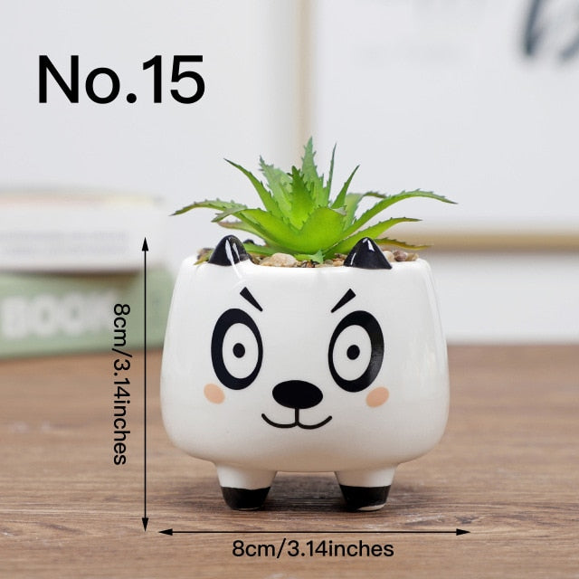 Cute Flower Pot Ceramic Vase Planter