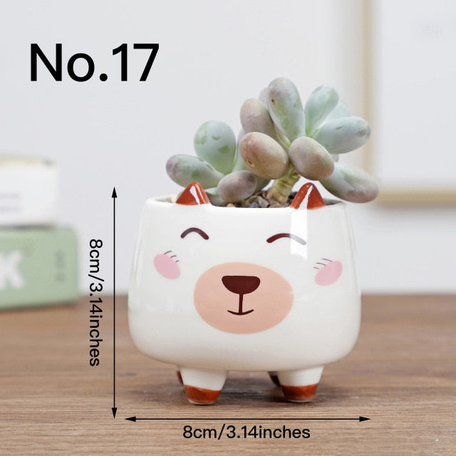 Cute Flower Pot Ceramic Vase Planter