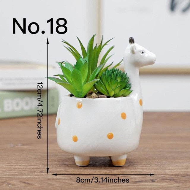 Cute Flower Pot Ceramic Vase Planter