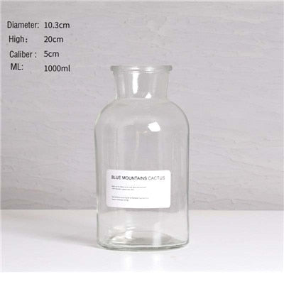Glass Vase European Flower Arrangement