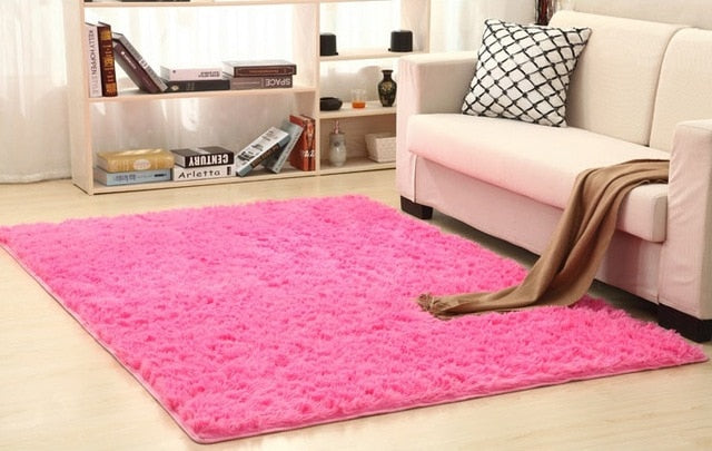 Fluffy Mats Faux Fur Silky Rugs