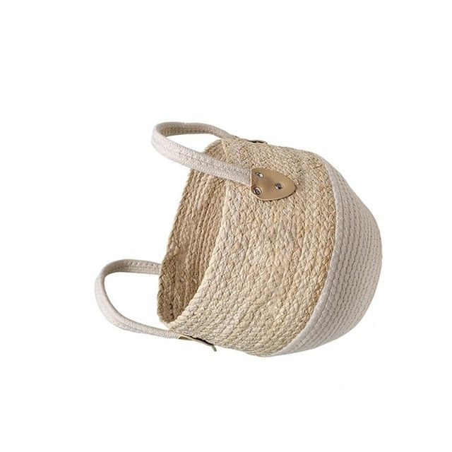 Storage Box Holder Seagrass Wickerwork Basket