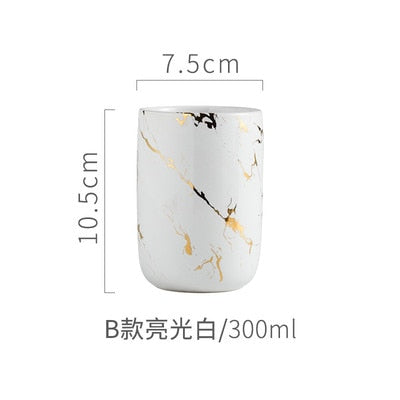 Ceramic Imitation Marble Bathroom Accessory