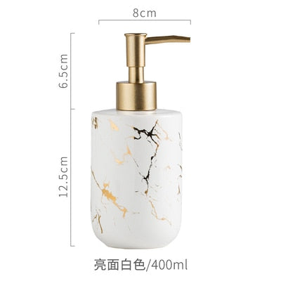 Ceramic Imitation Marble Bathroom Accessory