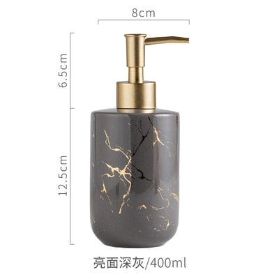 Ceramic Imitation Marble Bathroom Accessory
