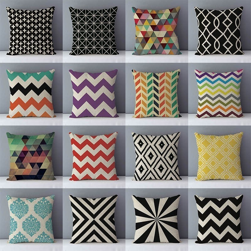 Quality Cozy Popular geometric Couch Cushion