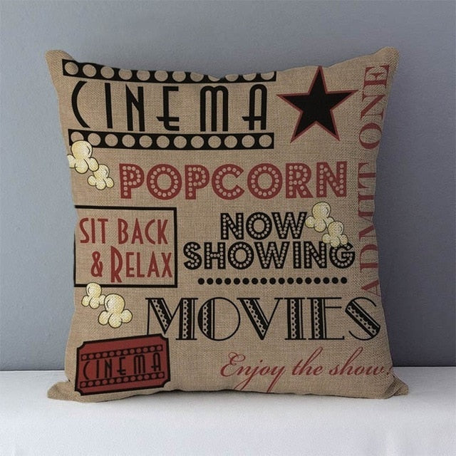 Popular phrase words printed couch