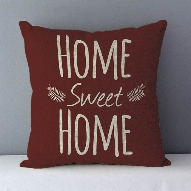 Popular phrase words printed couch