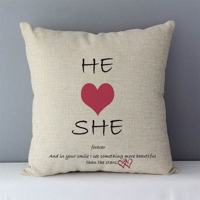 Popular phrase words printed couch