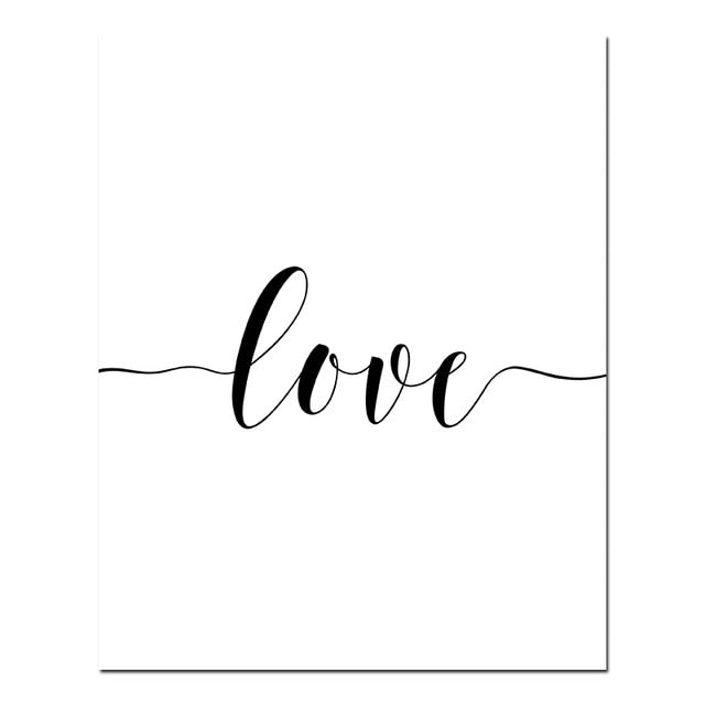 Sweet Love Wall Art Canvas Poster Painting