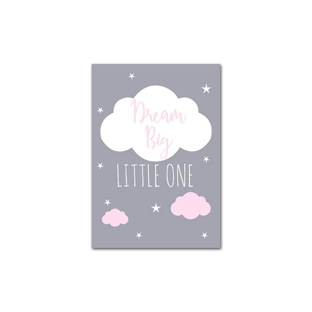 Unicorn Canvas Poster Wall Art