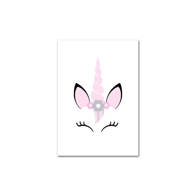 Unicorn Canvas Poster Wall Art