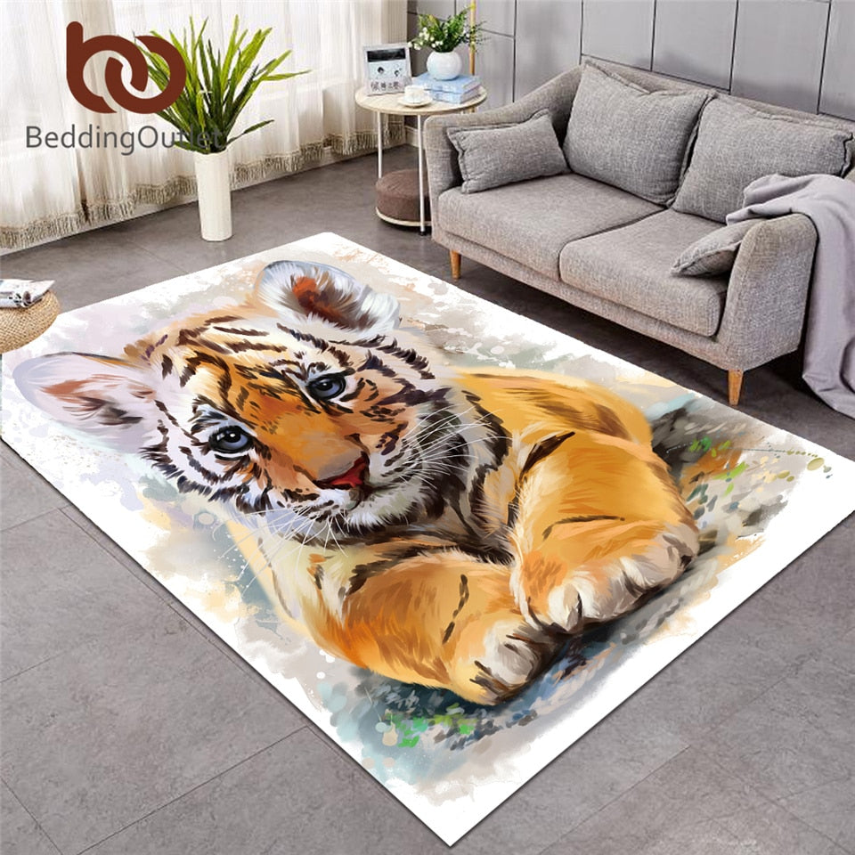Area Rug Watercolor Living Room Carpet