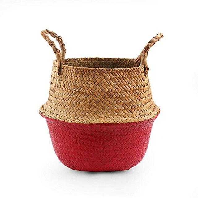 Storage baskets laundry seagrass baskets
