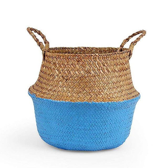 Storage baskets laundry seagrass baskets