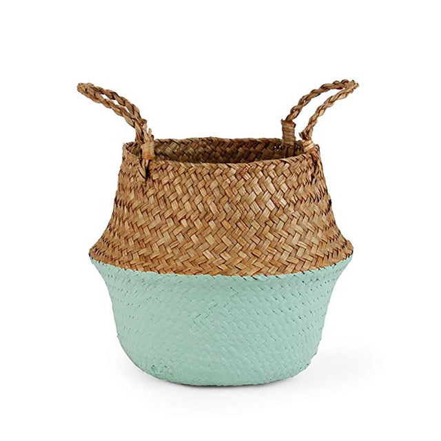Storage baskets laundry seagrass baskets