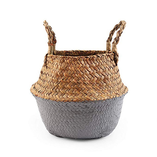 Storage baskets laundry seagrass baskets