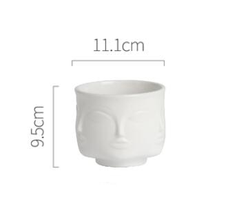 Man Face Flower Vase Pot Planters