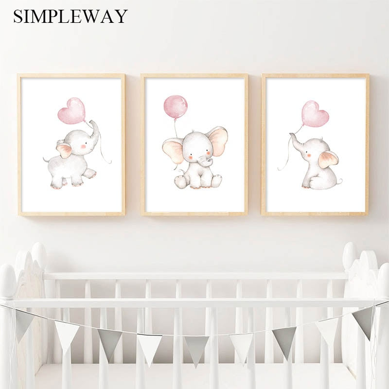 Nursery Wall Art Children Poster Print Canvas