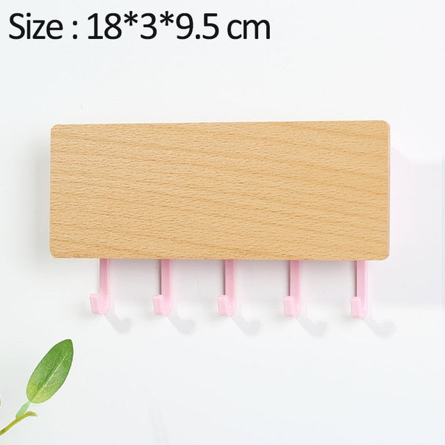 Wood Storage Rack Key Hanger