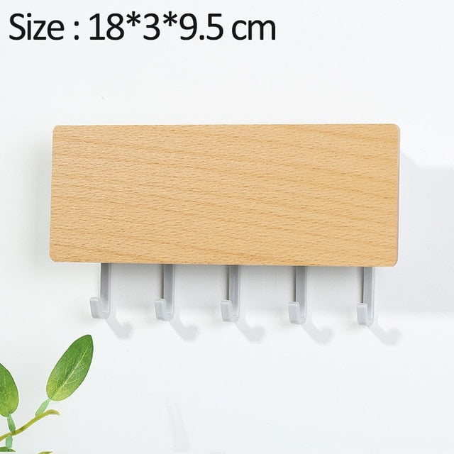 Wood Storage Rack Key Hanger