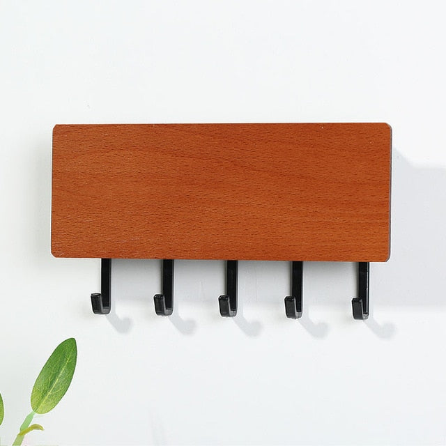 Wood Storage Rack Key Hanger