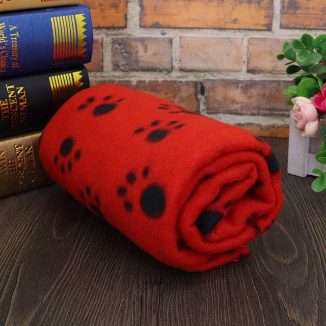 Paw Print Dog Sleeping Blankets